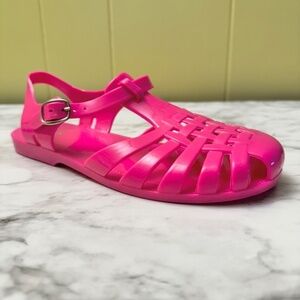 Girl's Kalli Pink Summer Retro Fisherman Jelly Sandals size US 3